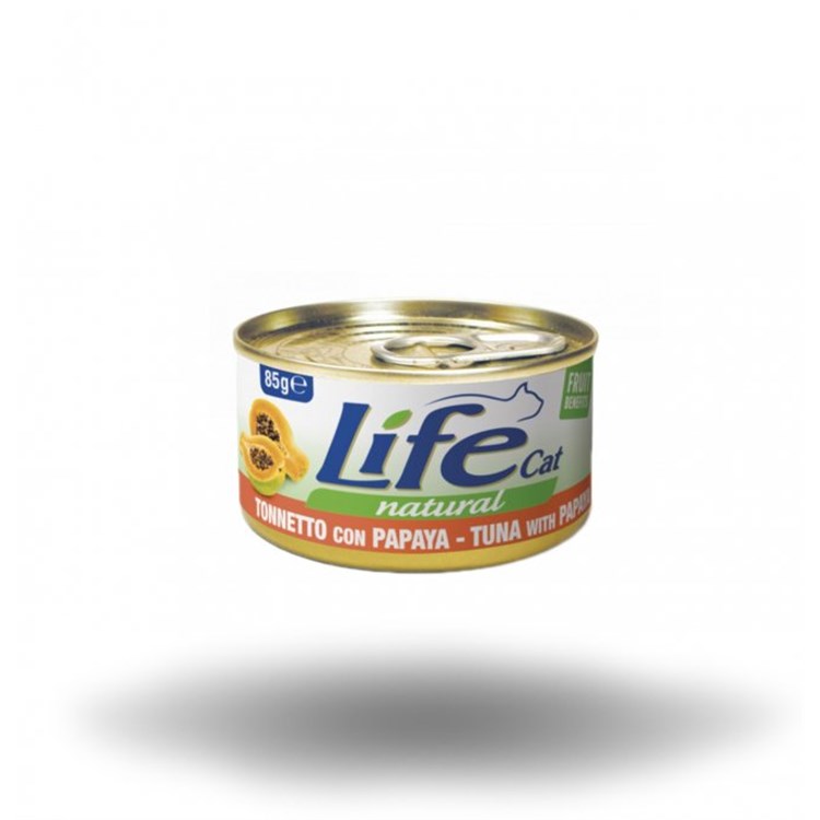 Life Cat Natural Tonno Con Papaya 85 gr Scatoletta Gatti