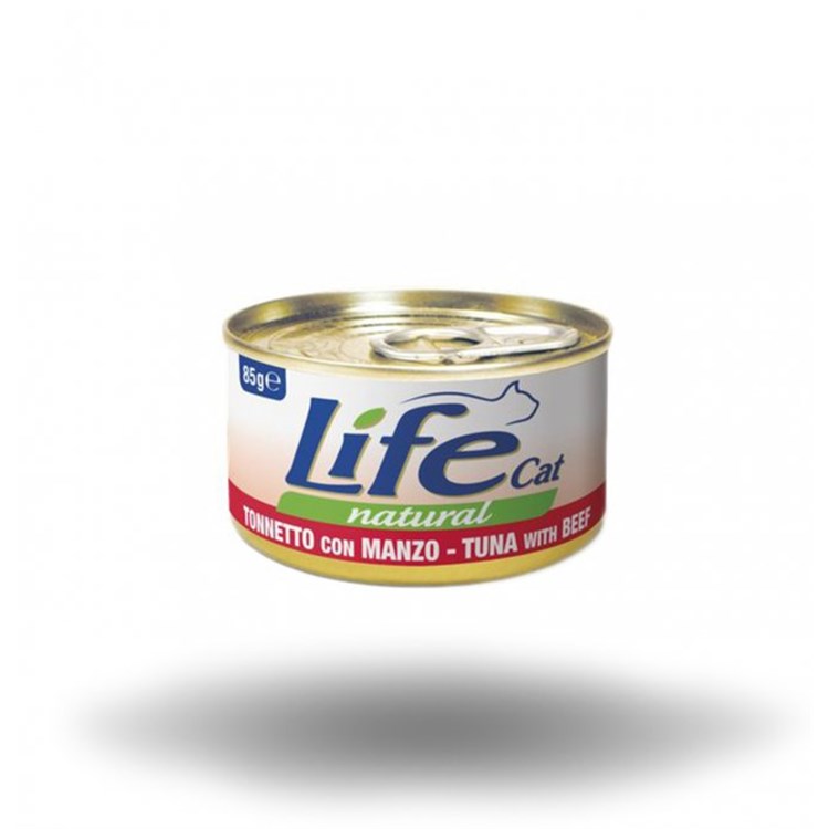 Life Cat Natural Tonno e Manzo 85 gr Scatoletta Gatti