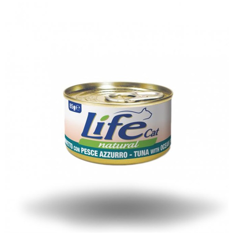 Life Cat Natural Tonno e Pesce Azzurro 85 gr Scatoletta Gatti