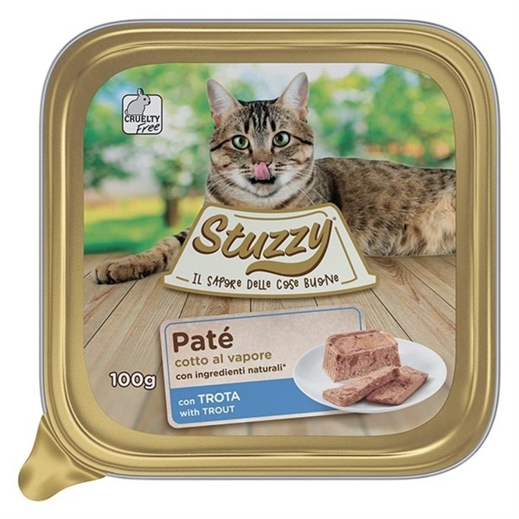 Stuzzy Cat Patè con Trota 100 gr Vaschetta Umido Gatto