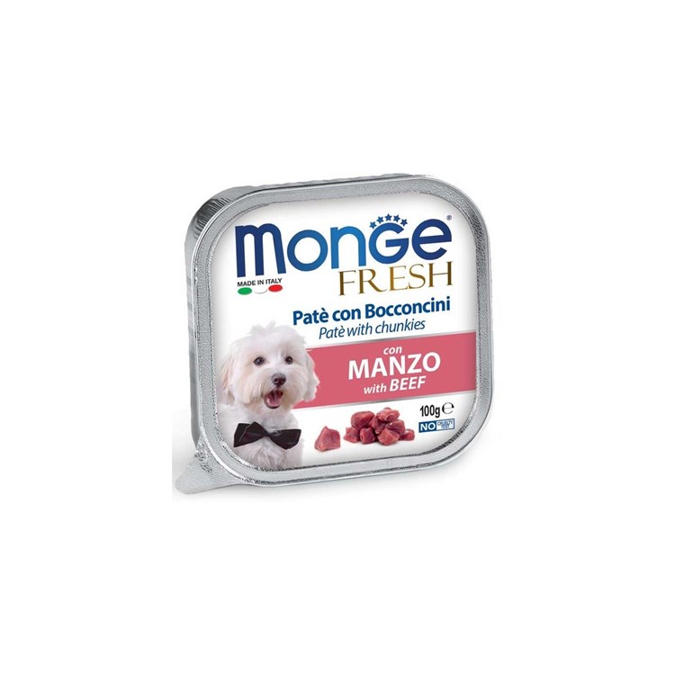 MONGE DOG FRESH MANZO 100GR