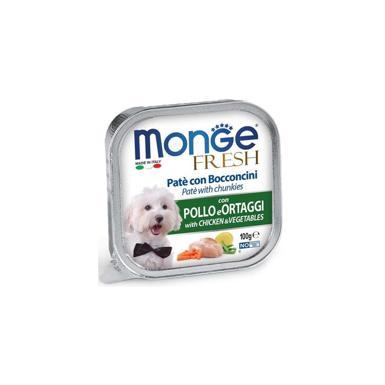 MONGE DOG FRESH POLLO VERDURE 100GR