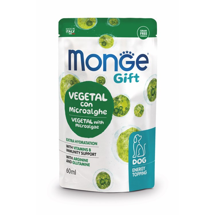 Monge Gift Energy Vegetal Con Microalghe Topping 60 gr Snack Per Cani