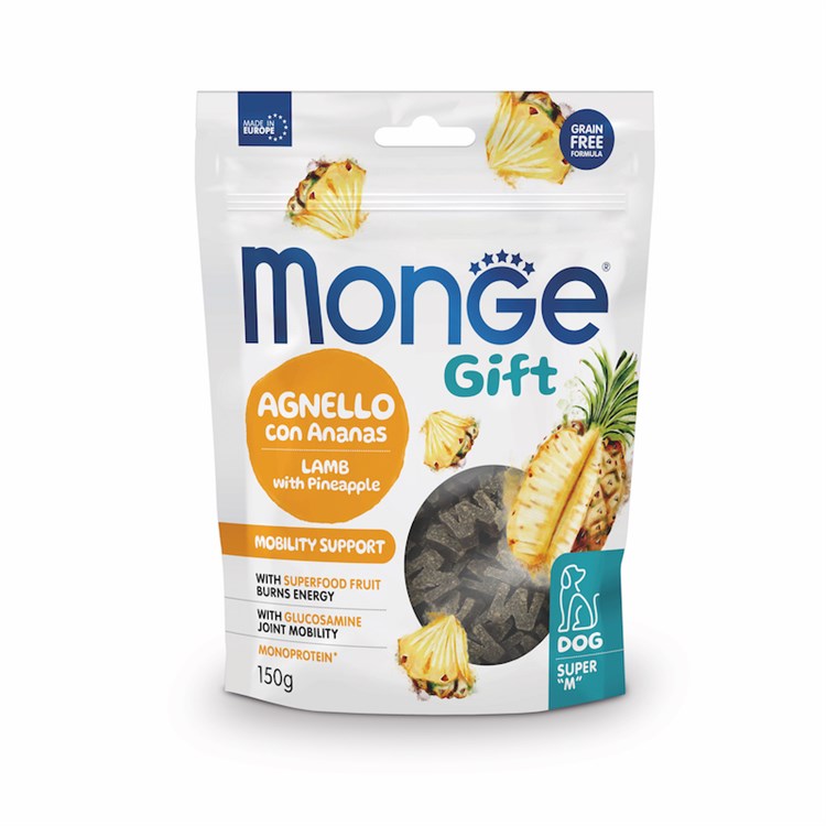 Monge Gift Super M Mobility Agnello Ananas 150 gr Snack Per Cani