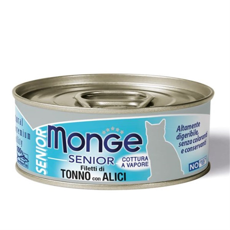 Monge Jelly superpremium 80 gr Senior Tonno con Alici