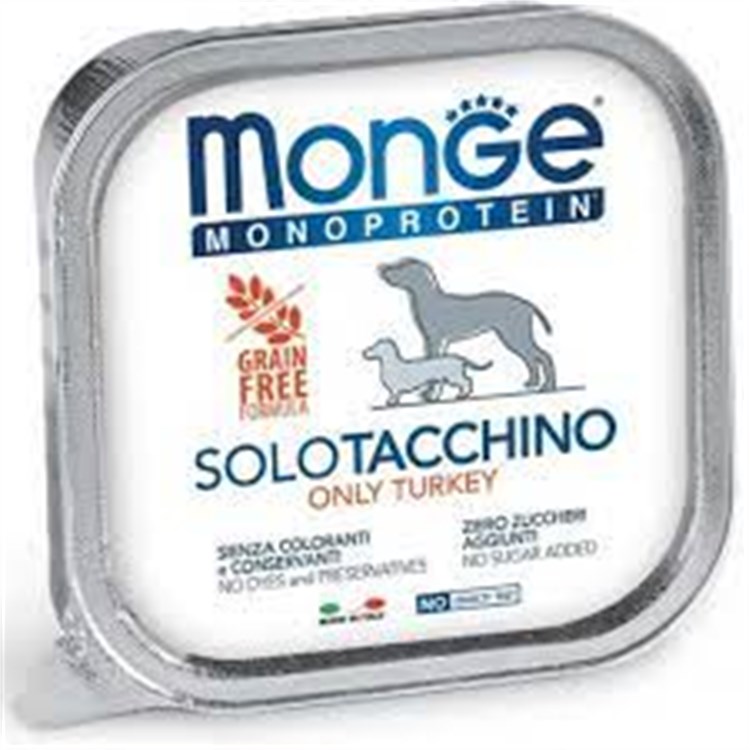 Monge Solo Tacchino Monoproteico 150 gr Umido per Cani