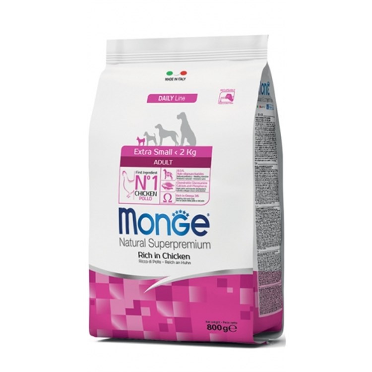 Monge SuperPremium Extra Small Adult Pollo 3 Kg Per Cane