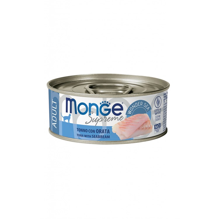 Monge Supreme Adult Tonno Orata 80 gr Scatoletta Gatti