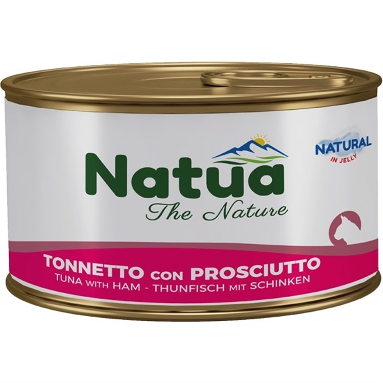 Natua Cat Natural Adult Jelly Tonnetto con Prosciutto 85 gr Scatoletta