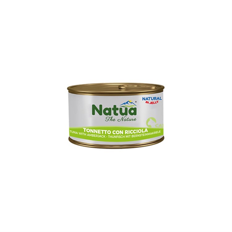 Natua Natural Adult Cat Jelly Delicious Tonnetto con Ricciola 85 gr Scatoletta gatto