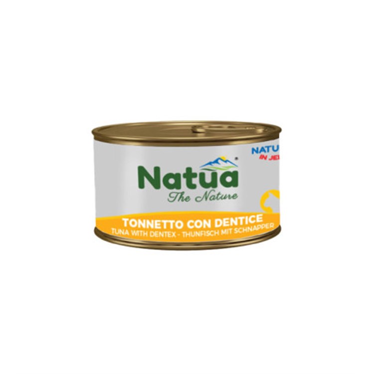 Natua Natural in Jelly Tonnetto con Dentice 85 gr Cibo Umido in Lattina per Gatti