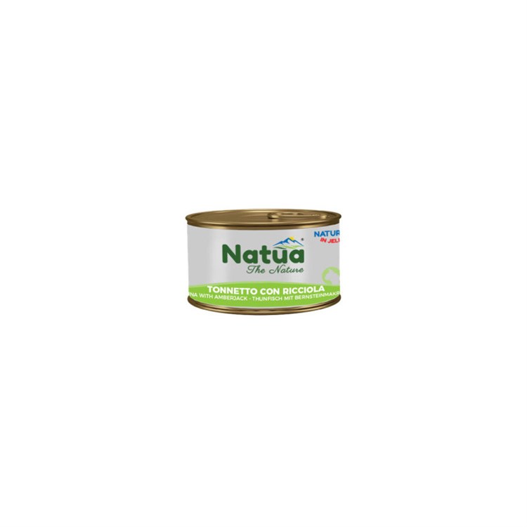 Natua Natural in Jelly Tonnetto con Ricciola 85 gr Cibo Umido in Lattina per Gatti