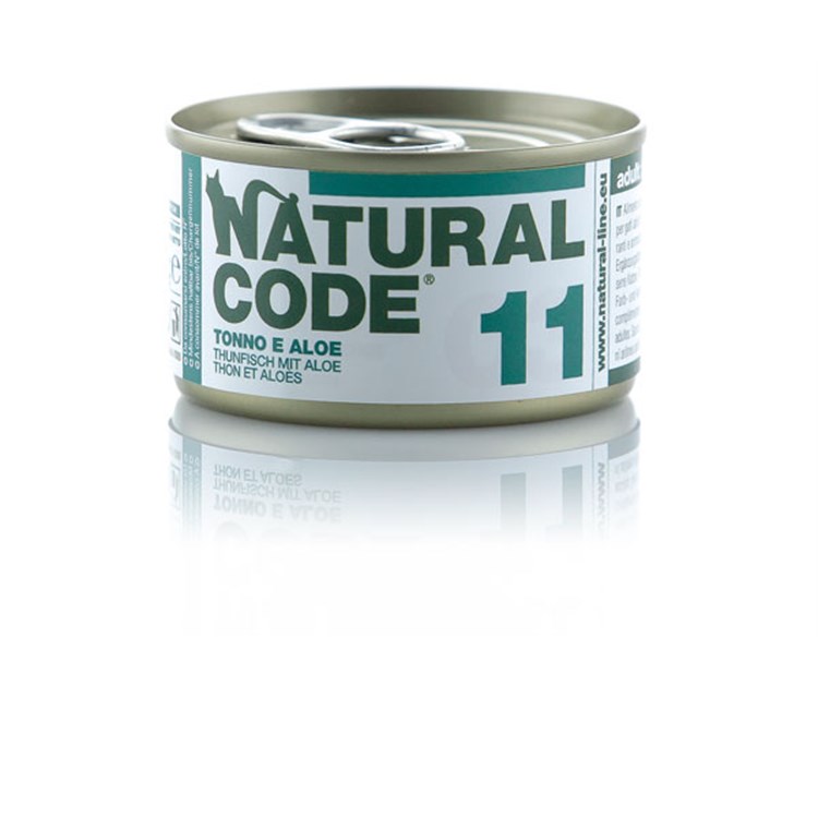 Natural Code 11 Tonno e Aloe 85 gr Per Gatti