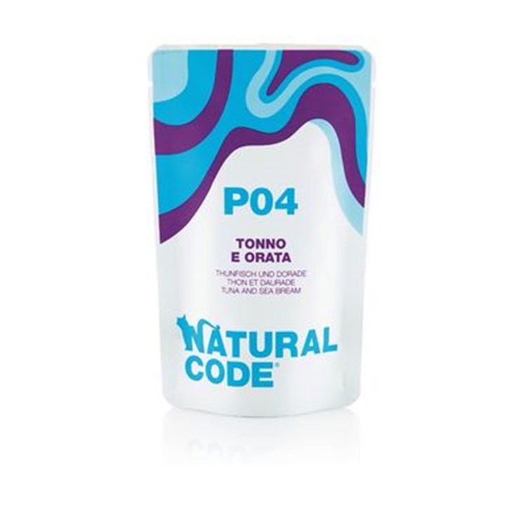 Natural Code P04 Tonno e Orata 70 Gr Per Gatti