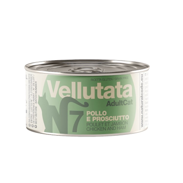 Natural Code Vellutata 07 Pollo e Prosciutto 85 gr Per Gatti