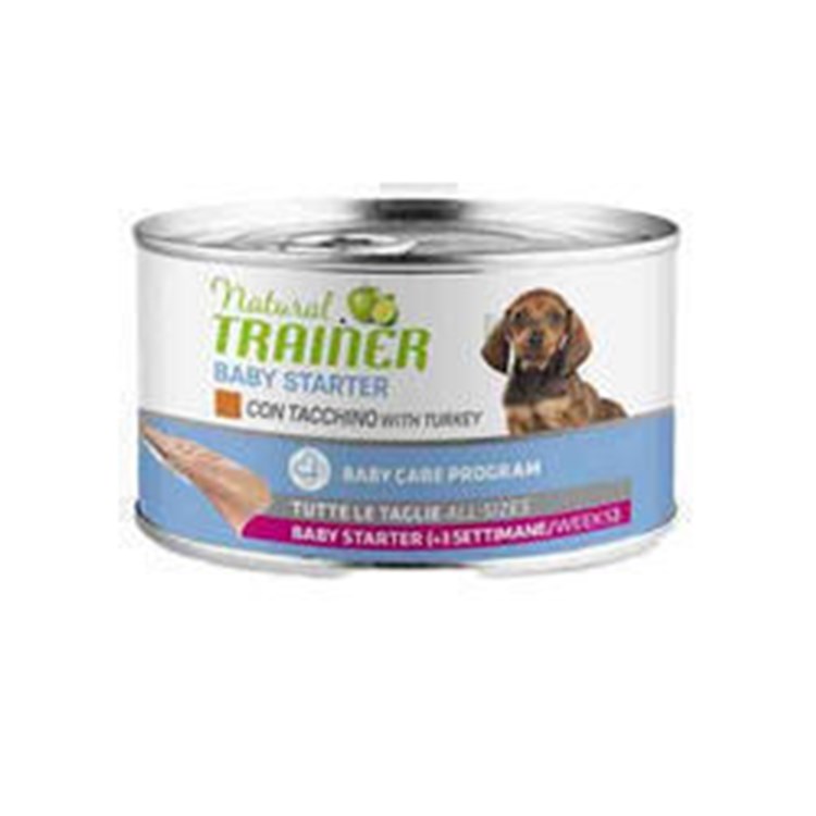 Natural Trainer Baby Starter Tacchino 140 gr Umido Cane