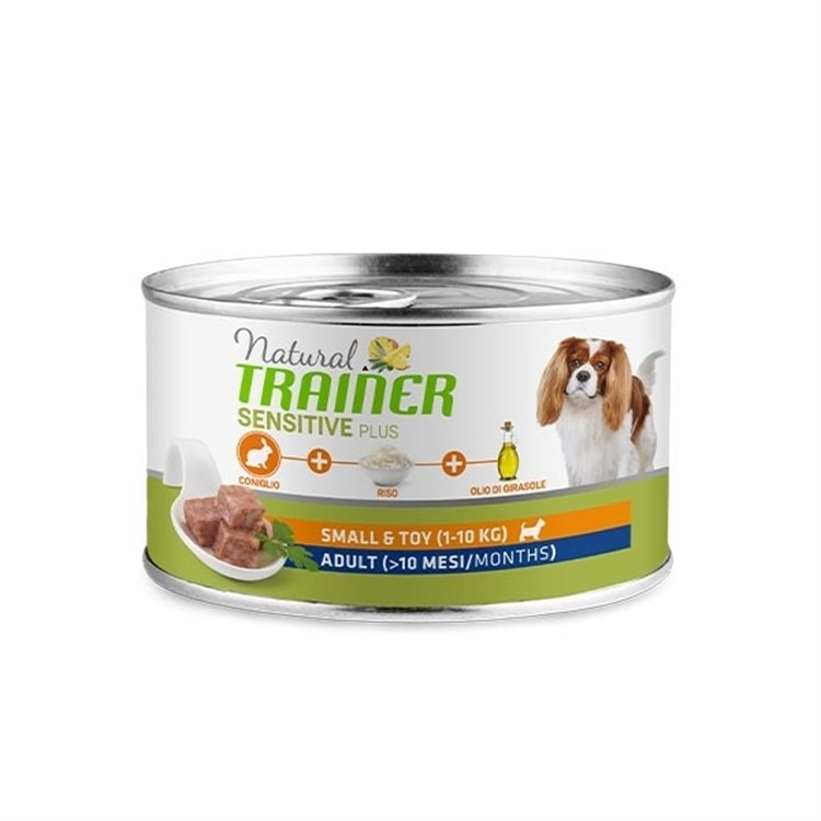 Natural Trainer Sensitive Plus Mini Adult Coniglio 150 gr Umido Cane