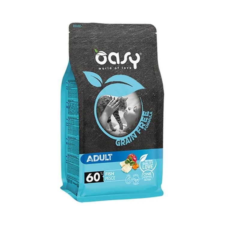 Oasy Cat Adult Grain Free Pesce 1,5 Kg Per Gatti