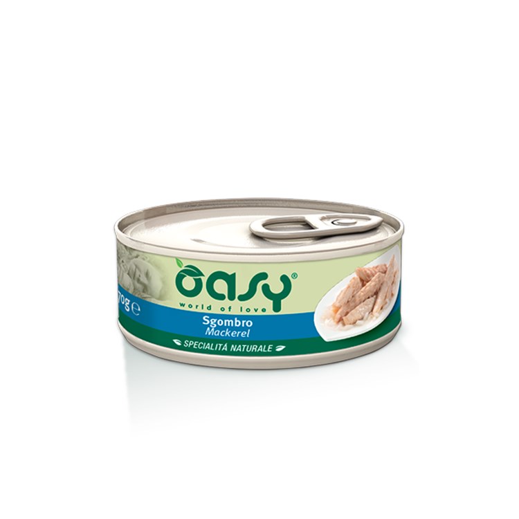 Oasy Cat Sgombro 150 gr Lattina Umido Per Gatti