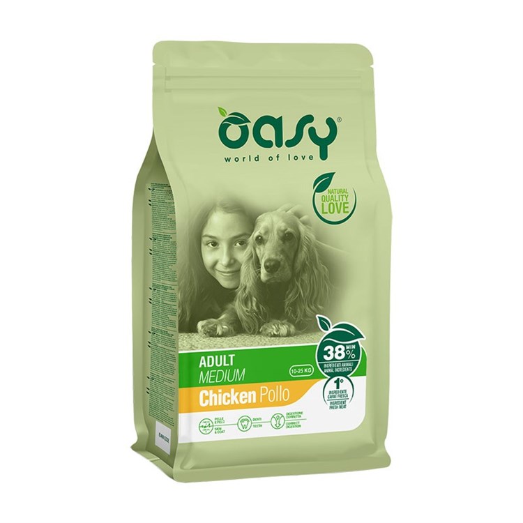 Oasy Dog Medium Adult Pollo 12 kg