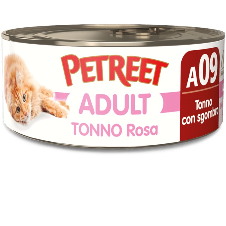 Petreet 70 gr Tonno Rosa con Sgombro A09 Scatolette Per Gatti