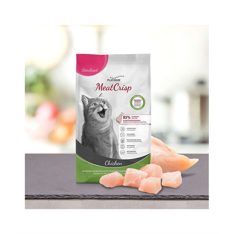 Platinum meatcrisp gatto sterilised pollo 1,5 kg