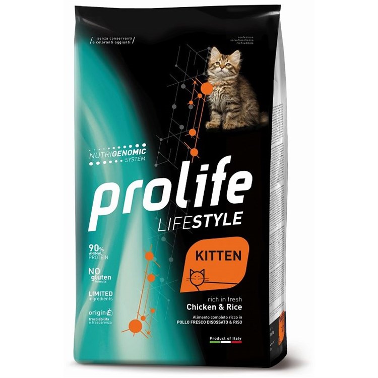 Prolife Cat Kitten Pollo e Riso 1,5 kg Per Gattini