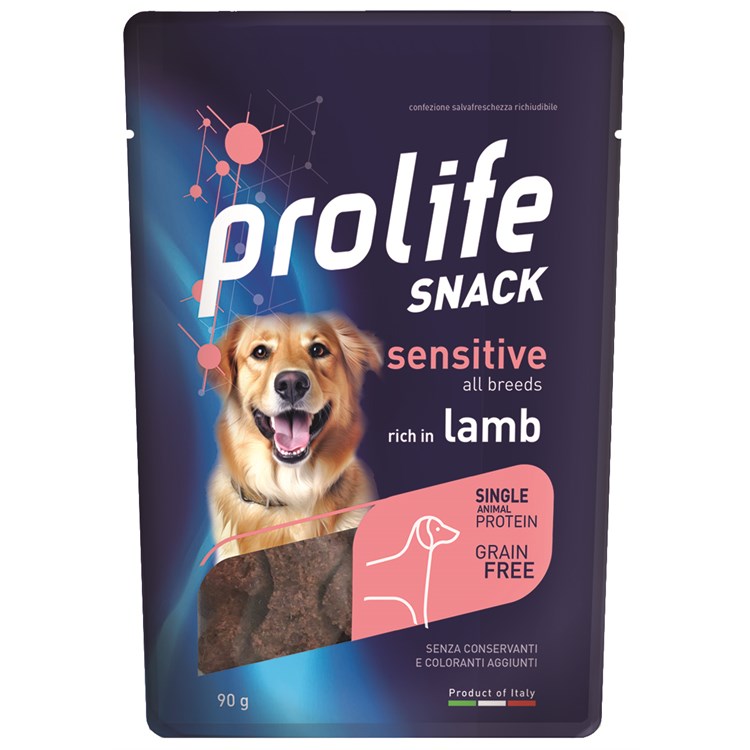 Prolife Snack Sensitive Grain Free Agnello 90 Gr Premi Cane