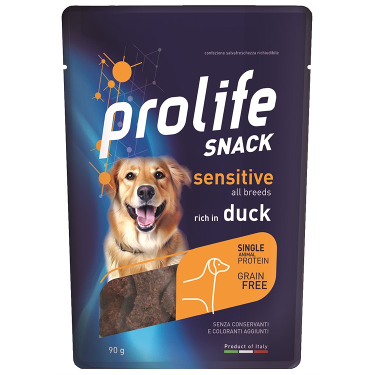 Prolife Snack Sensitive Grain Free Anatra 90 Gr Fish Premi Cane