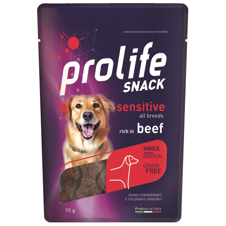 Prolife Snack Sensitive Grain Free Manzo 90 Gr Fish Premi Cane