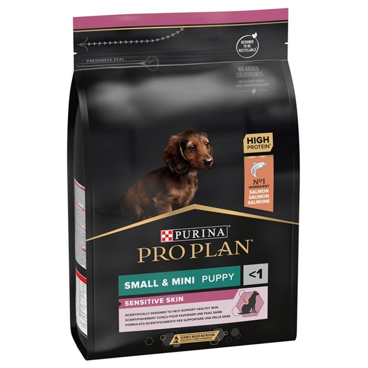 Purina Pro Plan Puppy Sensitive Skin Small Mini Salmone 3 Kg Cani Cuccioli