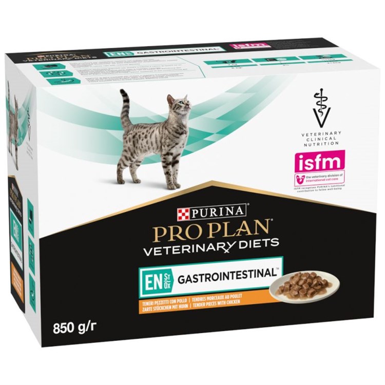 Purina Pro Plan Veterinary Diets EN GASTRO INTESTINAL Pollo 85 gr Busta Umido Gatti