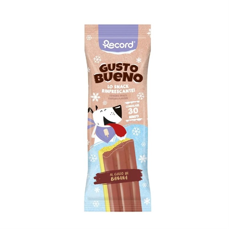 Record Gelato Gusto Bueno Banana 50 gr Snack Per Cani