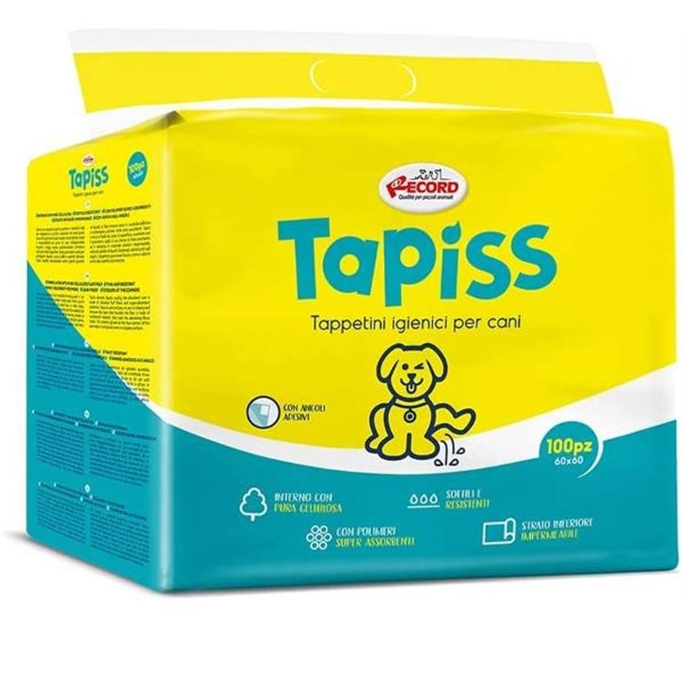 Record Tapiss 10 Tappetini Assorbenti Per Cani 60 x 60