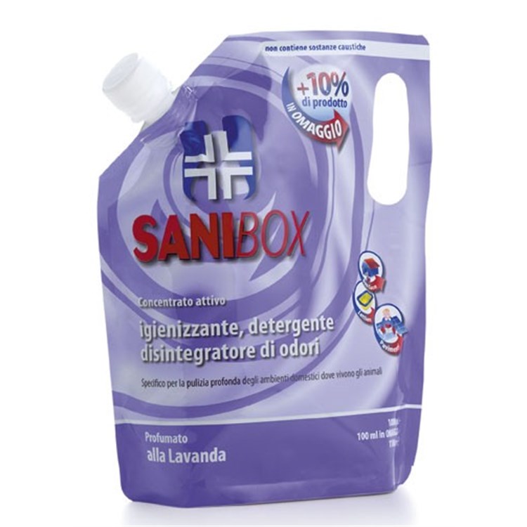 Sanibox Detergente Concentrato Profumazione Lavanda 1000 ml