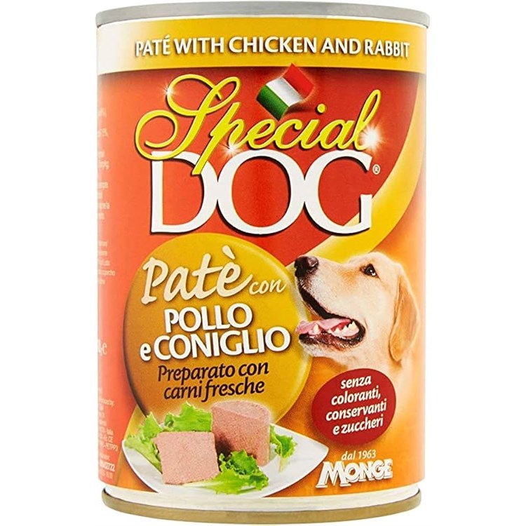 Special Dog All Breeds Adult Paté con Pollo e Coniglio 400 Gr Umido Cane