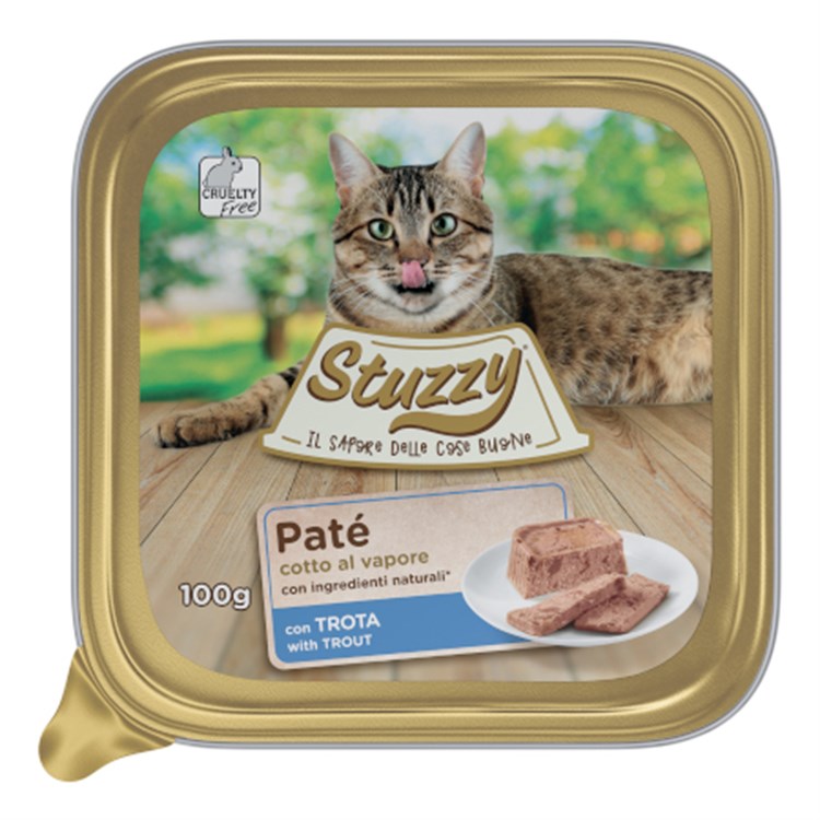 Stuzzy Cat Patè Trota 100 gr Vaschetta Per Gatti