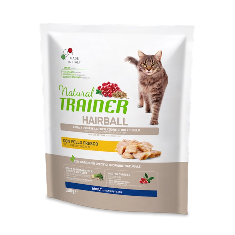 Trainer Hairball Control Solution Con Pollo 300 Gr Per Gatti