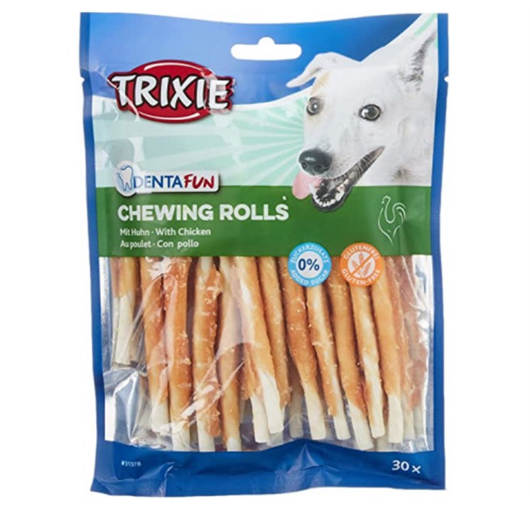 Trixie DENTAfun 30 Rolls Bastoncini con Pollo da 12 cm 240gr