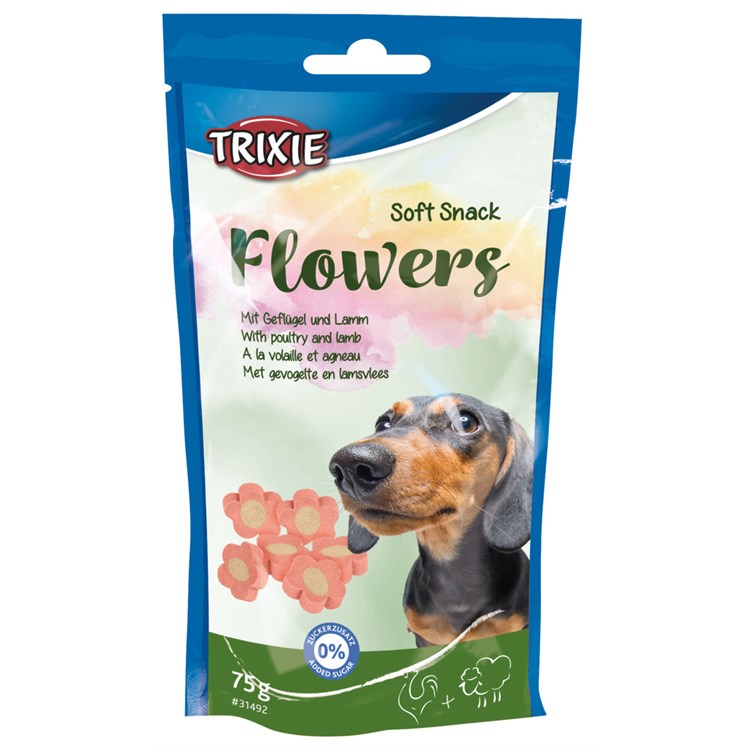 Trixie Soft Snack Flowers con Agnello e Pollo 75 gr Per Cani