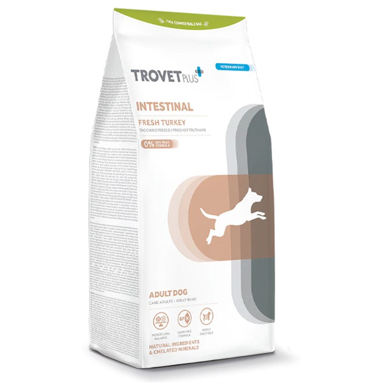 TROVET Plus Dog Adult Intestinal Tacchino Fresco 3 kg Per Cani