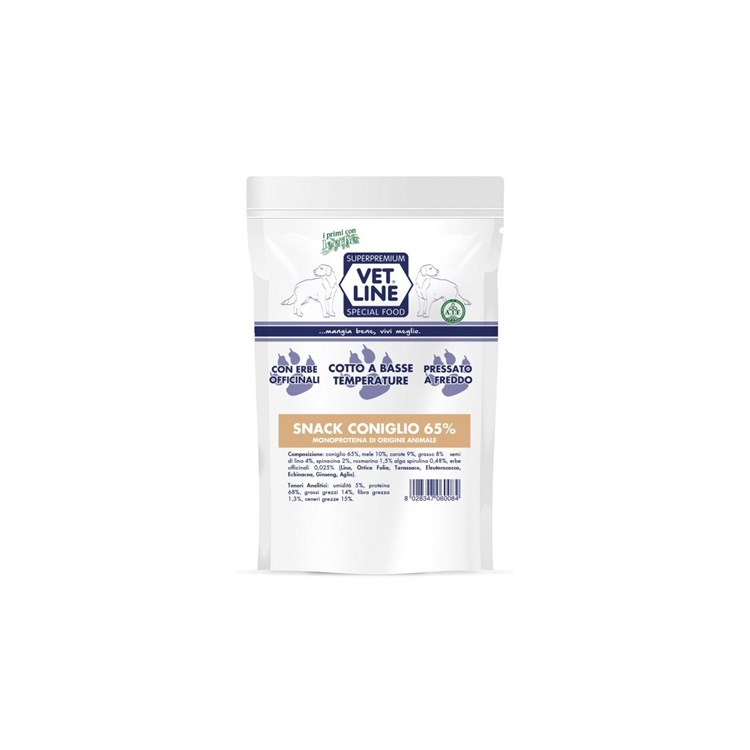 VET LINE SNACK CANE CONIGLIO 80 GR