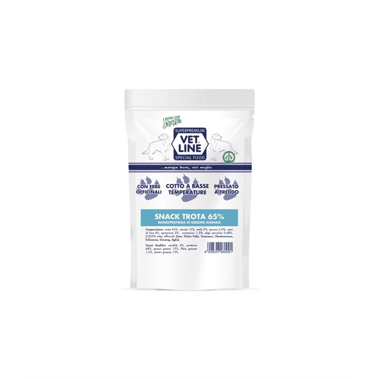 VET LINE SNACK CANE TROTA 80 GR