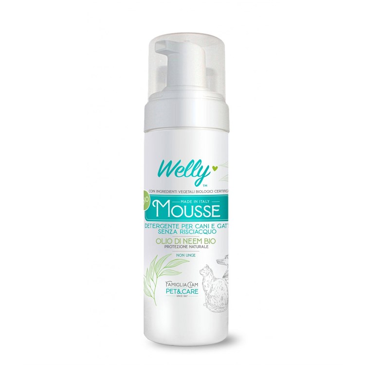 WELLY MOUSSE 150 ML DETERGENTE NEEM  - CANE GATTO