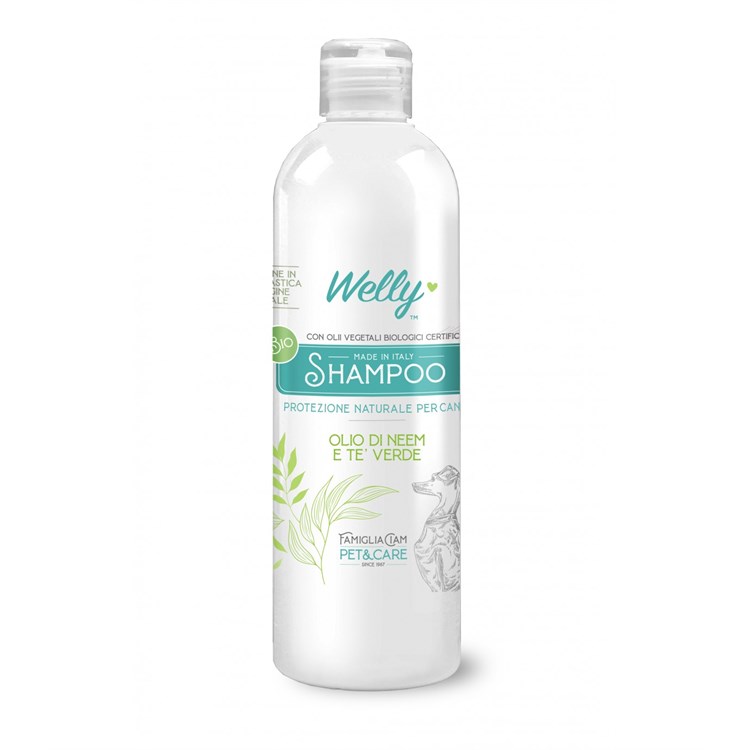 WELLY SHAMPOO 250 ML OLIO DI NEEM E TE' VERDE - CANI