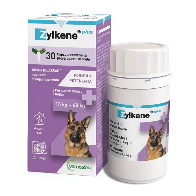 Zylkene Plus per Cani Taglia Grande da 15 a 60 kg 30 Capsule